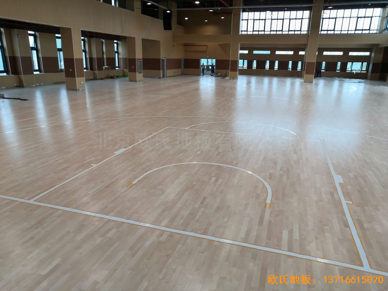 南京埔口区实验小学体育木地板铺设案例